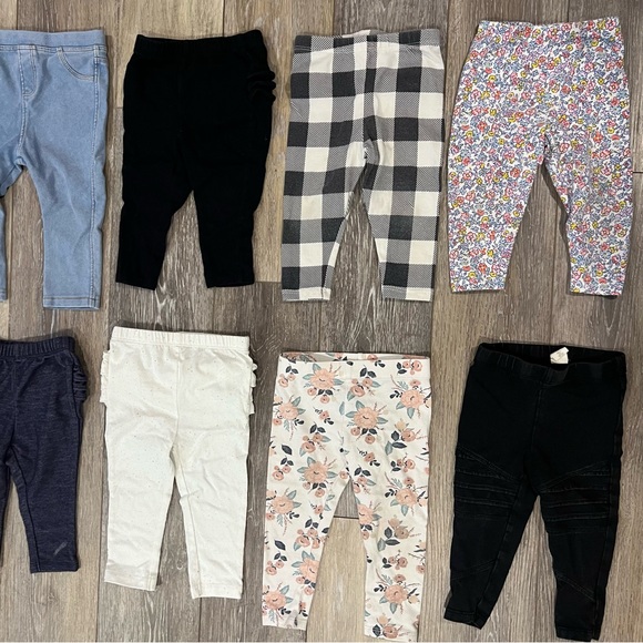 Assorted 12M Baby Leggings Set of 9! - Picture 2 of 3